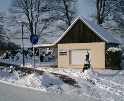 Anglerheim Schwerin im Winter